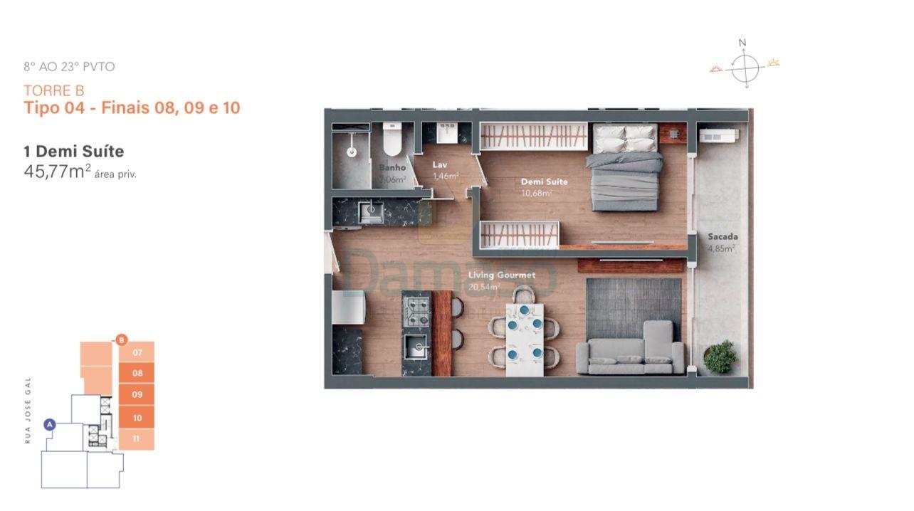 Apartamento, 1 quarto, 46 m² - Foto 31
