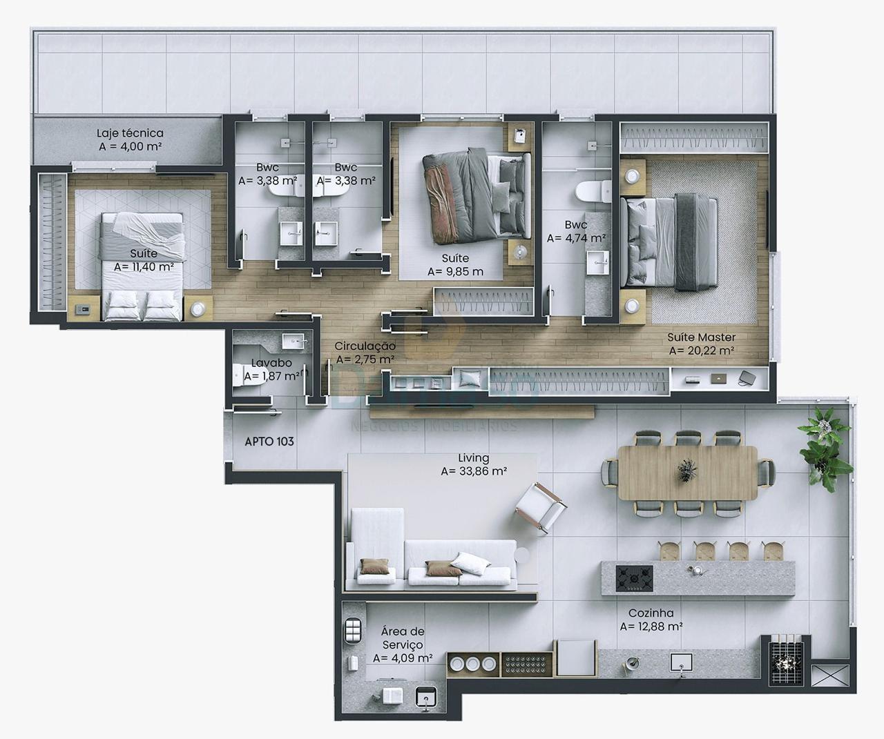 Apartamento, 3 quartos, 124 m² - Foto 22
