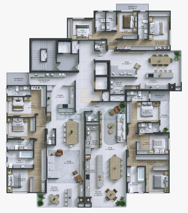 Apartamento, 3 quartos, 124 m² - Foto 21