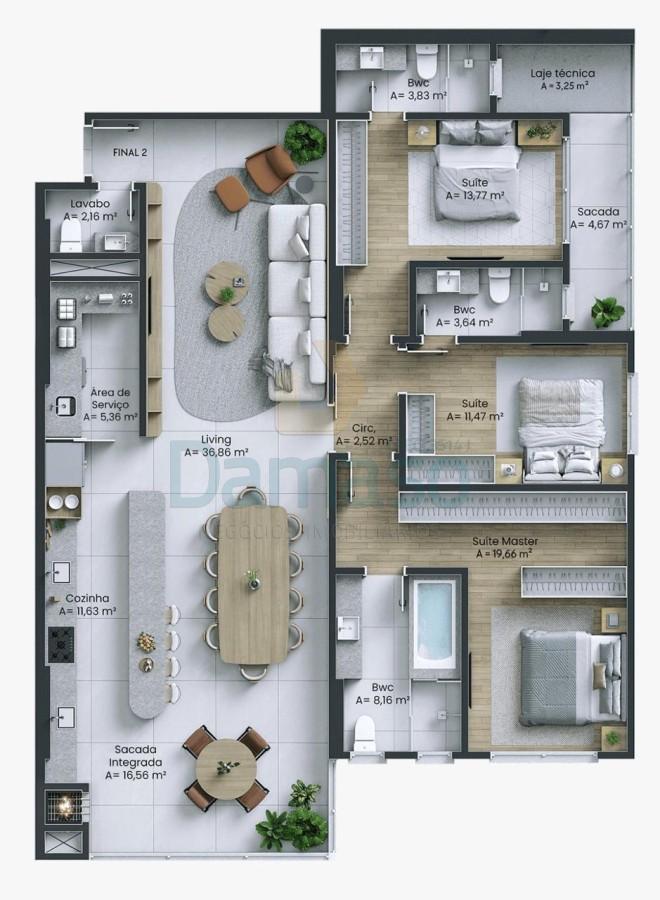 Apartamento, 3 quartos, 157 m² - Foto 22