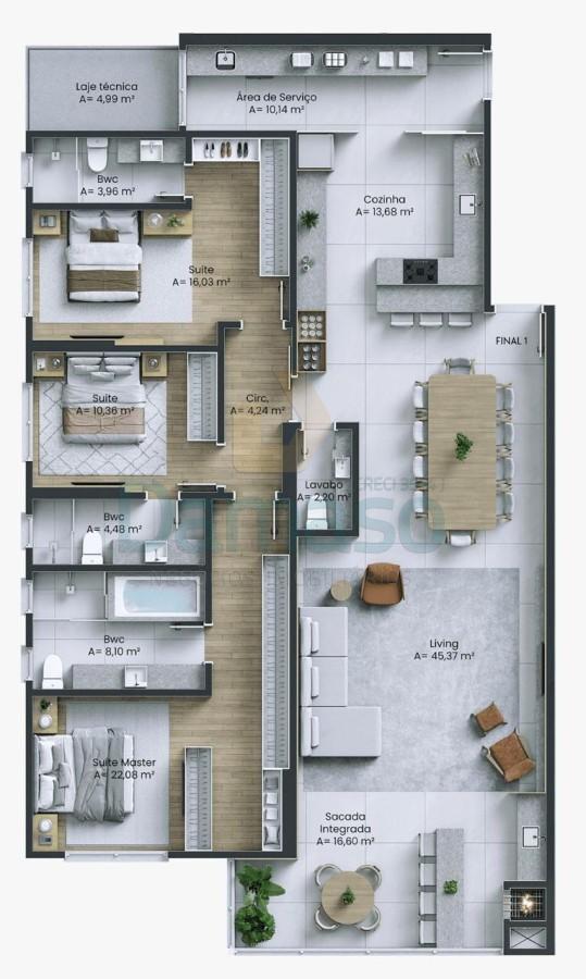 Apartamento, 3 quartos, 157 m² - Foto 23